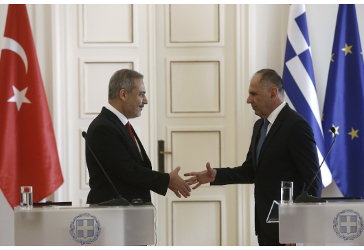 Déclarations du ministre des Affaires étrangères, Giorgos Gerapetritis, suite à sa rencontre avec le ministre des Affaires étrangères de la République de Türkiye , Hakan Fidan (Athènes, 08.11.2024)