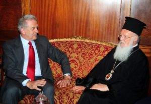 Déclarations de M. Avramopoulos, ministre des Affaires étrangères et du Patriarche œcuménique