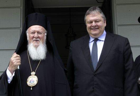 Déclarations conjointes du vice-Premier ministre et ministre des Affaires étrangères, E. Vénizélos et de Sa Sainteté, le patriarche œcuménique, Bartholomée  