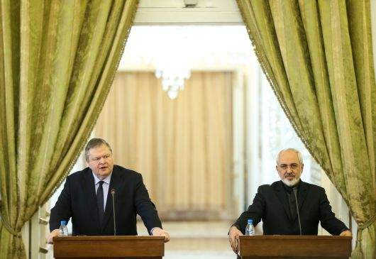 Déclarations du vice-Premier ministre et ministre des Affaires étrangères,  E. Vénizélos lors de la conférence de presse conjointe à l'issue de sa rencontre avec le ministre iranien des Affaires étrangères, Mohammad Javad Zarif  (Téhéran, 15 mars 2014)