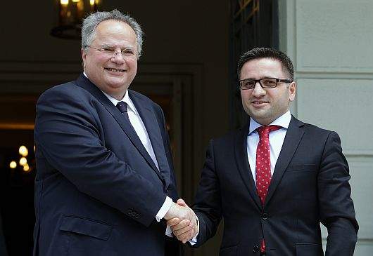 Déclarations conjointes du ministre des Affaires étrangères, Nikos Kotzias et du vice-Premier ministre de l’ARYM en charge de l’Intégration européenne, F. Besimi à l’issue de leur rencontre (MAE, 4.6.2015) 