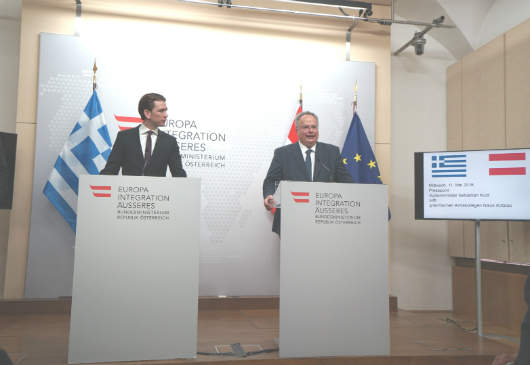 Joint press conference of Foreign Minister Kotzias and the Foreign Minister of Austria, Sebastian Kurz, following their meeting (Vienna, 11 May 2016)