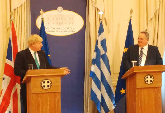 Foreign Minister N. Kotzias’ statements following his meeting with the Foreign Secretary of the United Kingdom, B. Johnson (MFA, 6 April 2017)