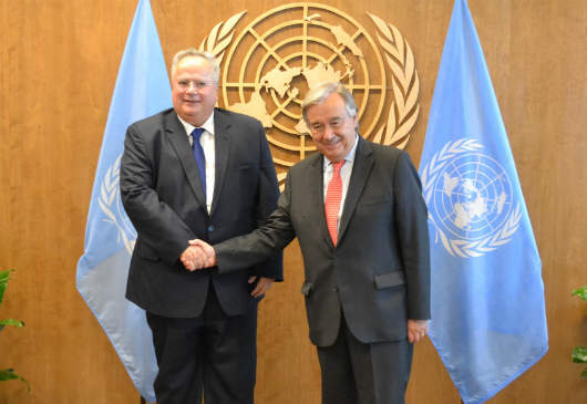 Minister of Foreign Affairs N. Kotzias' statement following his meeting with the Secretary-General of the United Nations, A. Guterres (New York, 17.09.2017)