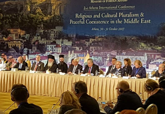 Speech of the Minister of Foreign Affairs, N. Kotzias, at the opening of the proceedings of the 2nd International Conference on “Religious and Cultural Pluralism and Peaceful Coexistence in the Middle East” (Athens, 30-31 October 2017)