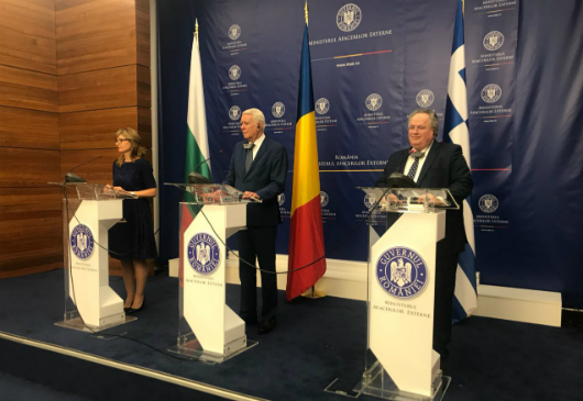 Statements of Minister of Foreign Affairs Nikos Kotzias following the proceedings of the Trilateral Ministerial Meeting between Greece, Romania and Bulgaria (Bucharest, 12 March 2018)