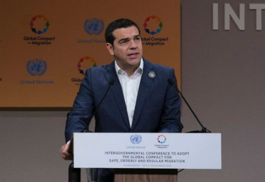 Speech by Prime Minister and Minister of Foreign Affairs Alexis Tsipras at the Intergovernmental Conference on the adoption of the Global Compact for Migration in Morocco (Marrakesh, 10 December 2018)