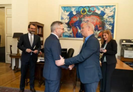 Secretary General for European Affairs Panagiotis Pavlopoulos meets with Germany’s Minister of State for Europe Michael Roth