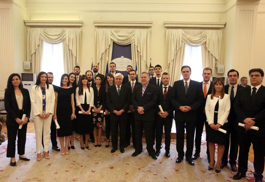 Speech by the President of the Republic, Mr. Prokopis Pavlopoulos and by the Minister of Foreign Affairs, Mr Giorgos Katrougalos, at the swearing-in ceremony of the 24th Class of Ministry of Foreign Affairs Attachés (22 May 2019)