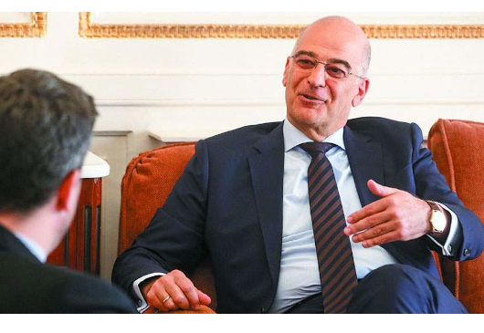 Interview accordée par le ministre des Affaires étrangères, N. Dendias, au journal « Kathimerini » (05.01.2020)