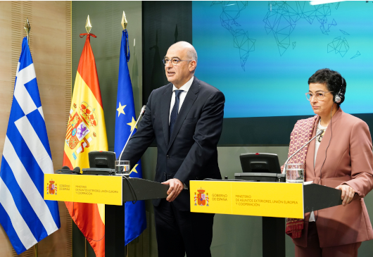 Déclaration du ministre des Affaires étrangères, N. Dendias, à l’issue de sa rencontre avec son homologue espagnole, Arancha Gonzalez Laya (Madrid, 10.02.2020)