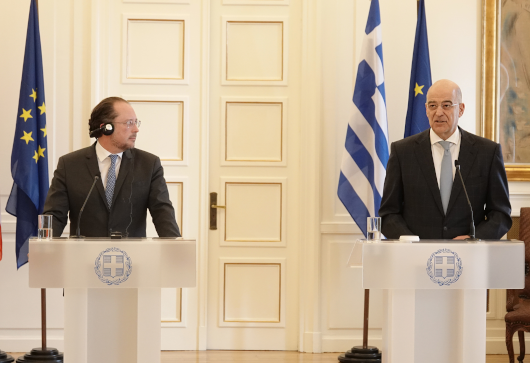 Déclaration du ministre des Affaires étrangères, Nikos Dendias, à l’issue de sa rencontre avec le ministre fédéral autrichien de l’Europe et des Affaires étrangères, A. Schallenberg (Athènes, 03.03.2020)