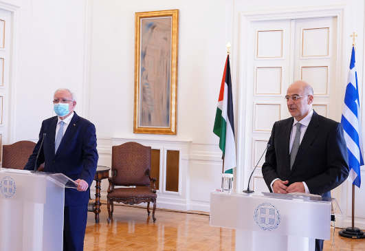 Statement of Minister of Foreign Affairs Nikos Dendias following his meeting with Palestinian Minister of Foreign Affairs Riyad al-Maliki (16 March 2021)