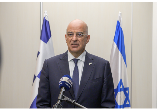 Déclaration du ministre des Affaires étrangères, Nikos Dendias à des journalistes à l’issue de sa rencontre avec son homologue israélien, Yair Lapid (Israël, 21.07.2021)