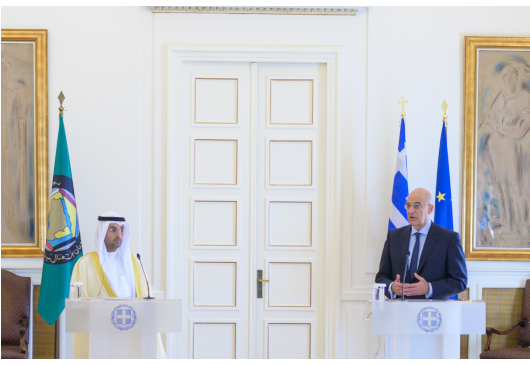 Déclaration du ministre des Affaires étrangères, Nikos Dendias, suite à sa rencontre avec le Secrétaire général du Conseil de coopération du Golfe, Nayef Falah M. Al-Hajraf (Athènes, 29.10.2021)