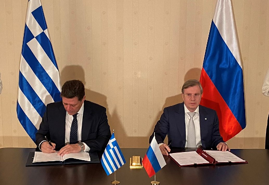 Déclaration du ministre délégué aux Affaires étrangères, Miltiadis Varvitsiotis, à l'issue du 13e Comité interministériel mixte de la Grèce et de la Russie / Signature du protocole de coopération (Moscou, 30.11.2021)