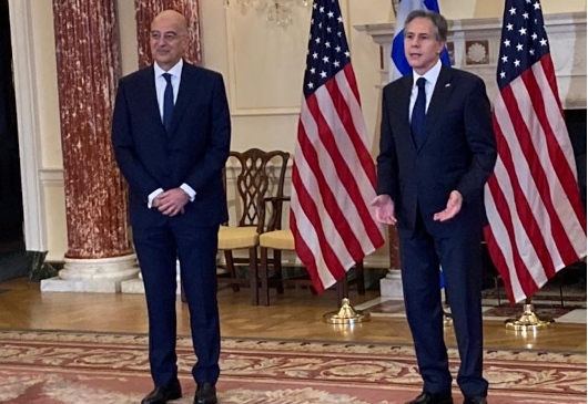 Déclaration du ministre des Affaires étrangères, Nikos Dendias, avant sa rencontre avec le Secrétaire d'État américain, Antony Blinken (Washington D.C., 17.05.2022)