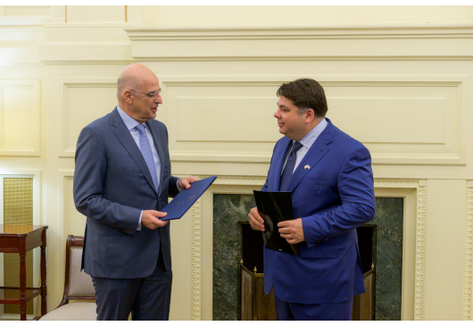 FM Nikos Dendias’ statement following his meeting with the Ambassador of the USA and the exchange of Notes Verbales on the ratification of the Protocol of Amendment to the Mutual Defense Cooperation Agreement (MDCA) by Greece (Athens, 24.05.2022)