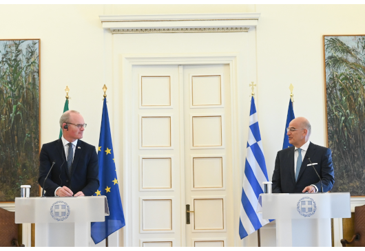 Déclaration du ministre des Affaires étrangères, Nikos Dendias, suite à sa rencontre avec le ministre irlandais des Affaires étrangères, Simon Coveney (17.06.2022)