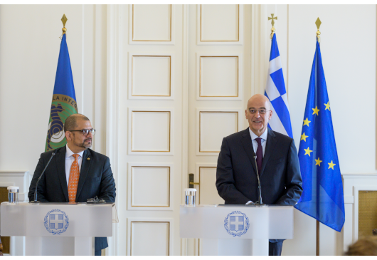 Déclarations du ministre des Affaires étrangères, N. Dendias, à la suite de sa rencontre avec le Secrétaire général du « SICA », Werner Vargas (Athènes, 24.02.2023)