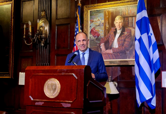 Allocution du ministre des Affaires étrangères, Giorgos Gerapetritis, adressée à la communauté gréco-américaine au Harvard Club (New York, 18 septembre 2023)