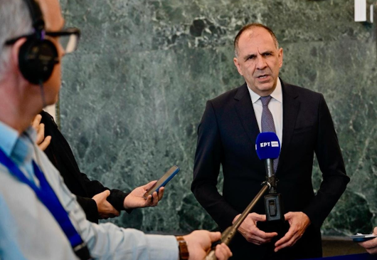 Déclaration du ministre des Affaires étrangères, Giorgos Gerapetritis, aux journalistes à la suite de sa rencontre avec le Secrétaire général des Nations unies, Antonio Guterres (New York, 12.02.2024)