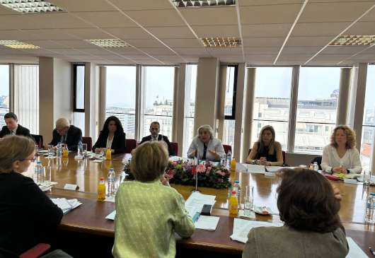 Αnnual political consultations between the Deputy Foreign Minister Alexandra Papadopoulou and the Secretary General of the Foreign Ministry of France, Anne-Marie Descotes (Athens, 21 February 2024)