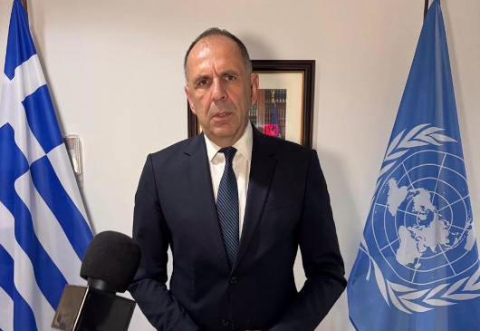 Déclaration du ministre des Affaires étrangères, Giorgos Gerapetritis, aux journalistes le premier jour de la 79e session de l'Assemblée générale des Nations Unies (New York, 23.09.2024)