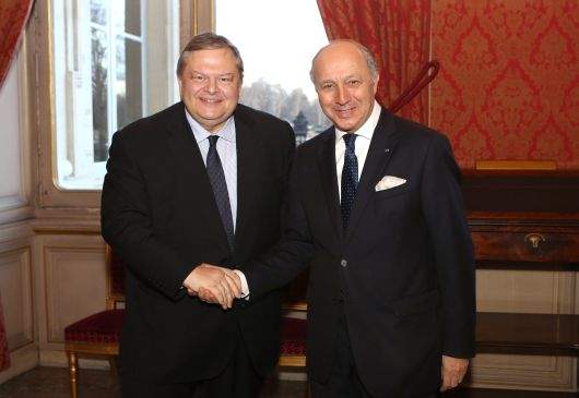 Point de presse conjoint de M. Vénizélos, vice-Premier ministre et ministre des Affaires étrangères et de son homologue français, M. Laurent Fabius à l’issue de leur rencontre (Paris, 13 janvier 2014)