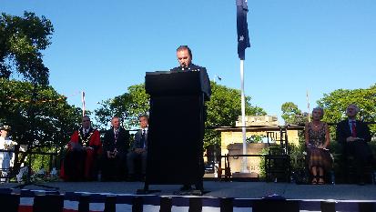 The Consul General of Greece in Adelaide and Dean of the Consular Corps of South Australia Mr Andreas -Konstantinos Gouras participated at Vigil to show support to French Community and all victims of  terrorism on 17th November at Soldiers Memorial Garden