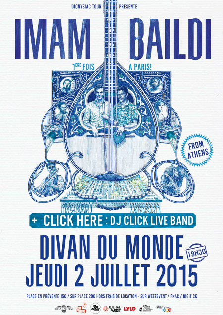 Concert d'Imam Baildi le 2 juillet 2015