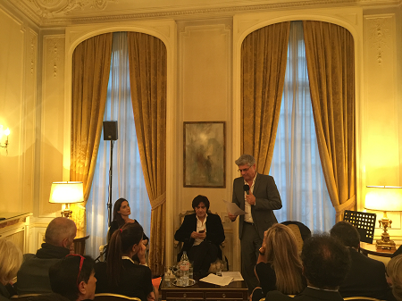 Soirée de présentation du livre « Bar Flaubert » de Alexis Stamatis à l’Ambassade de Grèce en France le samedi 8 octobre 2016