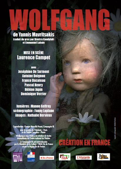 Représentations « Wolfgang » de Yannis Mavritsakis traduit par Dimitra Kondylaki et Emmanuel Lahaie