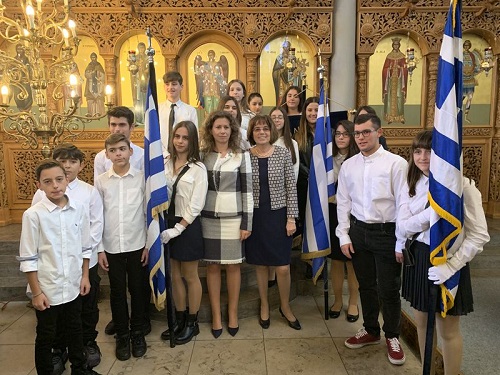 Doxologie für den griechischen Nationalfeiertag  "28 Oktober" in der Allerheiligenkirche in München am Sonntag den 27.10.2019