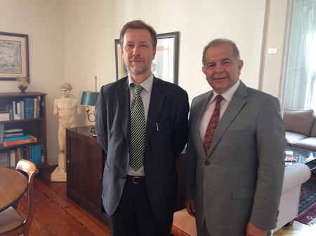  Meeting of the Permanent Representative, Ambassador Alexandros Alexandris with the Regional Representative for Europe of the High Commissioner for Human Rights, Mr ‪‎Jan Jarab