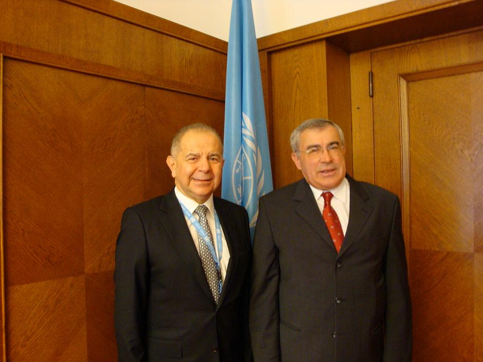 H.E. Ambassador Alexandros Alexandris with UNECE Executive Secretary Sven Alkalaj