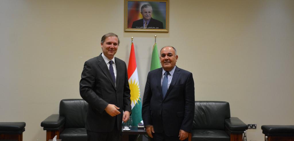 Meeting with the spokesperson and member of the Politburo of PUK, Sadi Ahmed Pire.