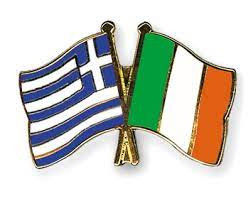 greek and irish flags