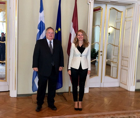 Meeting between Minister of Foreign Affairs Nikos Kotzias and Deputy Speaker of the Latvian Parliament (Saeima), Inese Lībiņa-Egnere (06.09.2017)