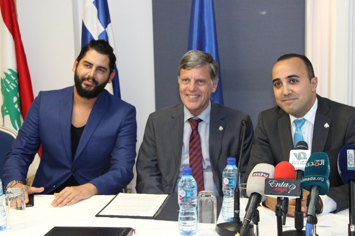 Ambassador F. Verros participating in press conference (May 20), regarding the Greek Festival at the historic city of Byblos in Lebanon