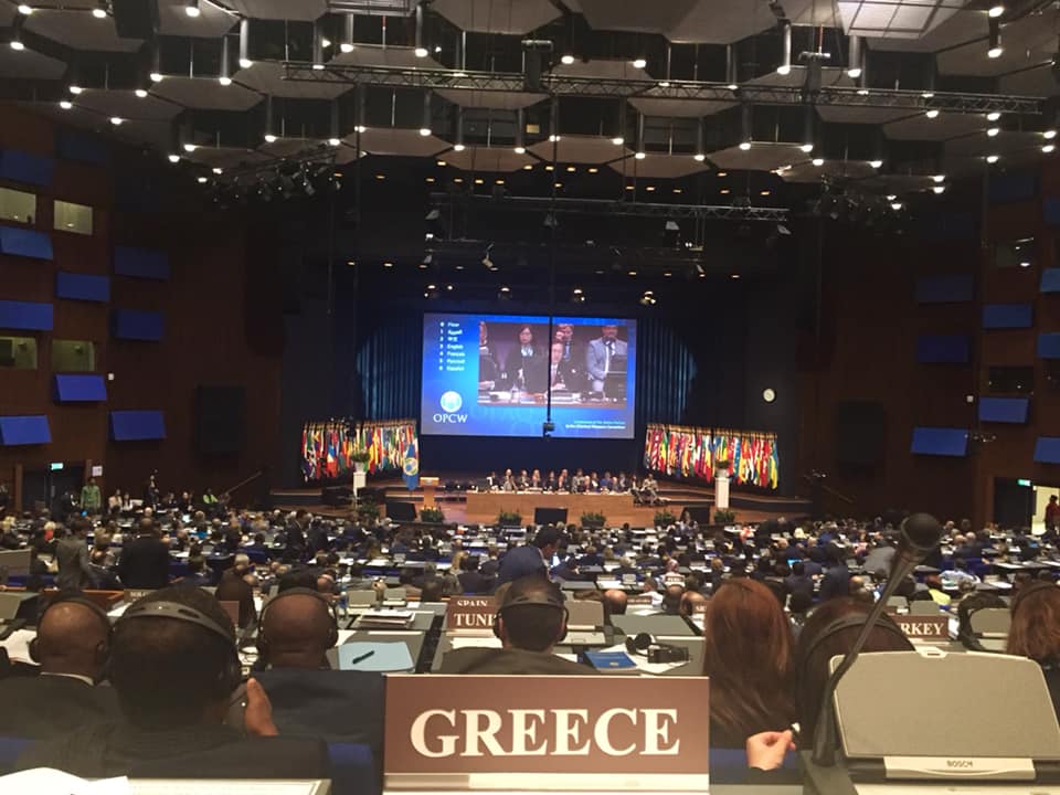 Opening of the 24th annual Conference of the Organization for the Prohibition of Chemical Weapons (The Hague, Nov 25-29, 2019).  