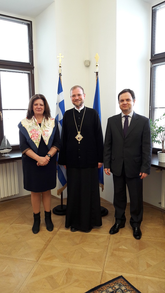 Meeting of Ambassador Μ.-L.Marinakis with His Eminence Metropolitan of Michaloupolis and Kassovia Georgios (15/3/2017)