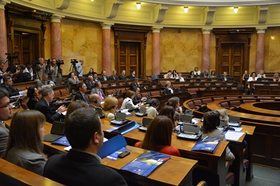 Učešće Ambasadora Grčke na konferenciji u Skupštini Srbije (Beograd, 18.6.2014)