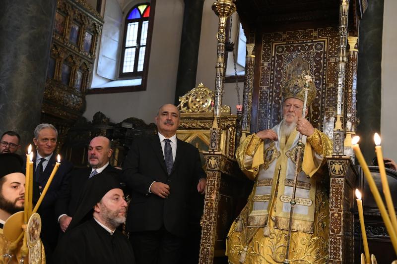 İlk Çağrılan Aziz Havari Andreas Yortusu’nun Ekümenik Patrikhane’de Kutlanması 