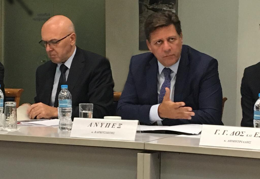 Alternate Minister of Foreign Affairs Miltiadis Varvitsiotis and Deputy Minister of Foreign Affairs Konstantinos Fragogiannis meet with business and social organizations on Brexit (Athens, 4 September 2019)